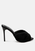 Lantana Furry Sleek Stiletto Heels-0