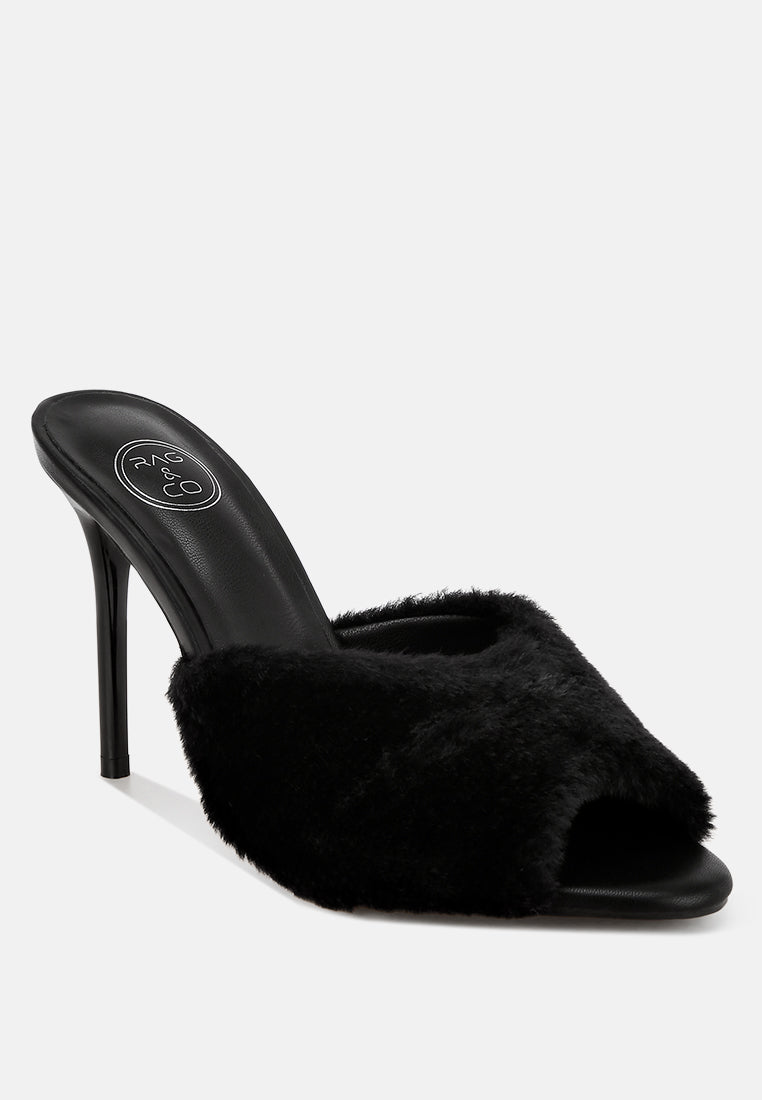 Lantana Furry Sleek Stiletto Heels-1