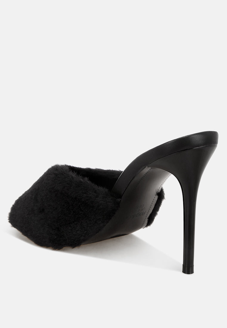 Lantana Furry Sleek Stiletto Heels-2