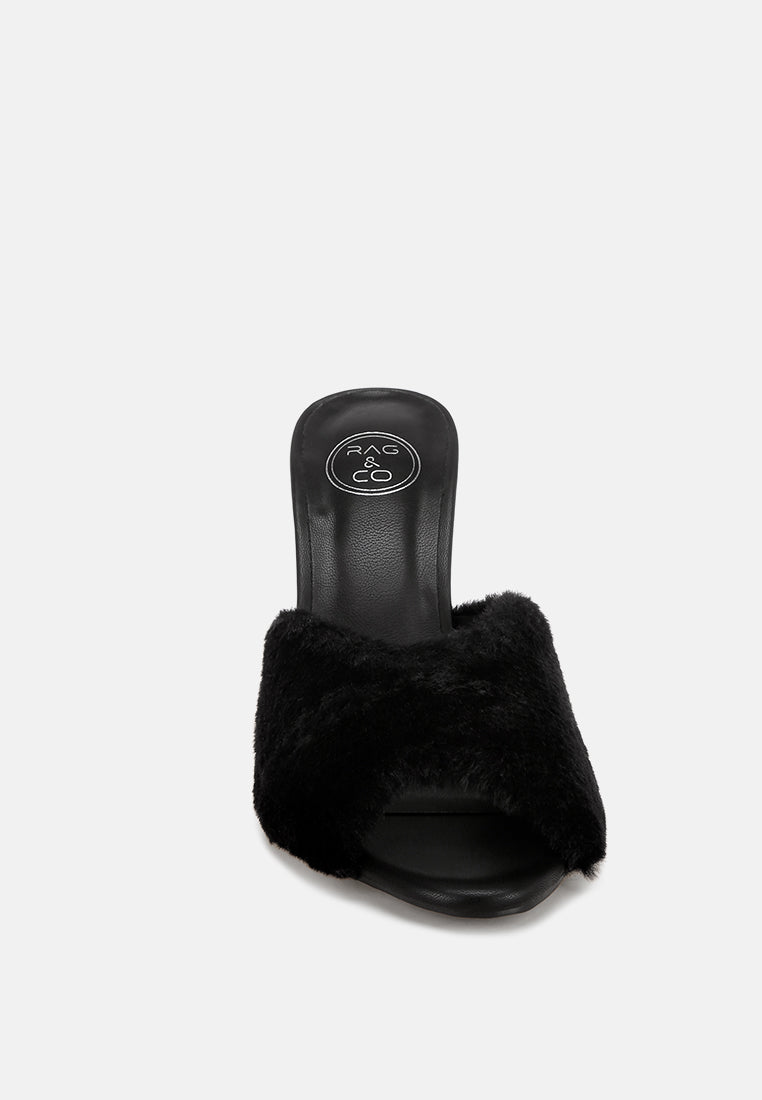 Lantana Furry Sleek Stiletto Heels-3