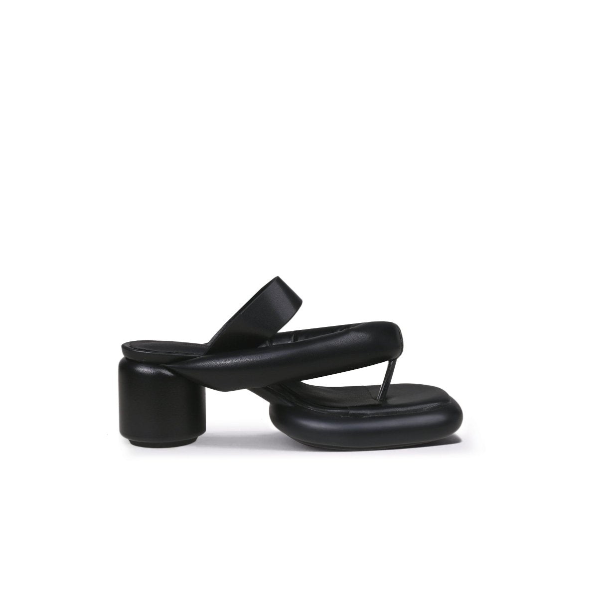 Abstract Padded Strap Block Heels-2