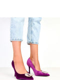 Violet Zircon Pointed-Toe Stiletto Pumps