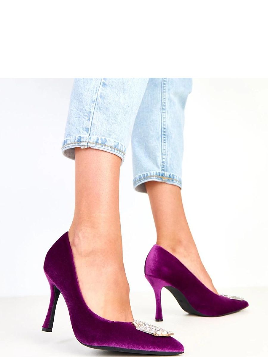 Violet Zircon Pointed-Toe Stiletto Pumps