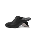 Edgy Pointed Toe Gravity Block Heel Pumps-0