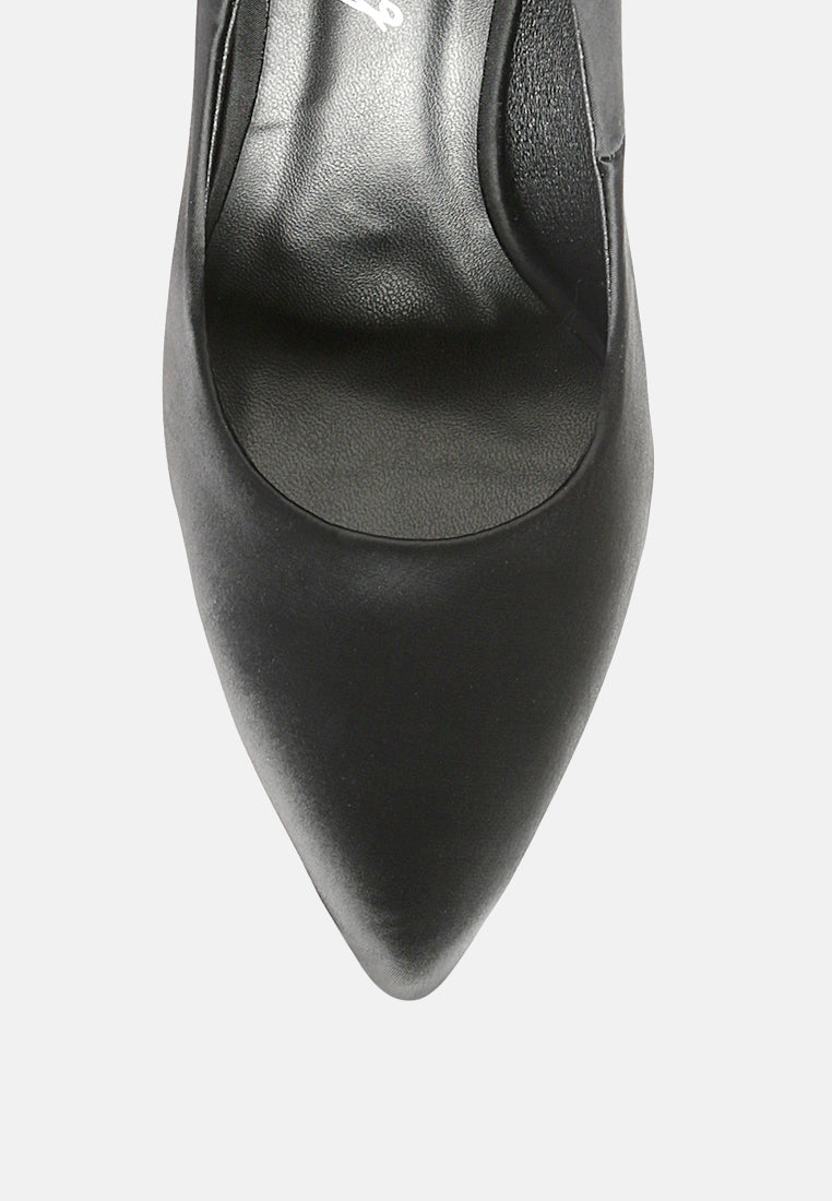 Fizzy Goblet Satin Stiletto Pumps-3