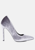 Janessa Velvet Stiletto Heel Pumps-0