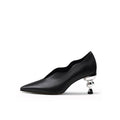 Scalloped Edge Kettle Heel Pumps-0