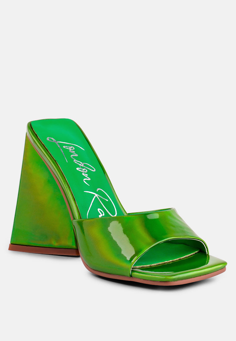 Lovebug Triangular Block Heel Sandals-2