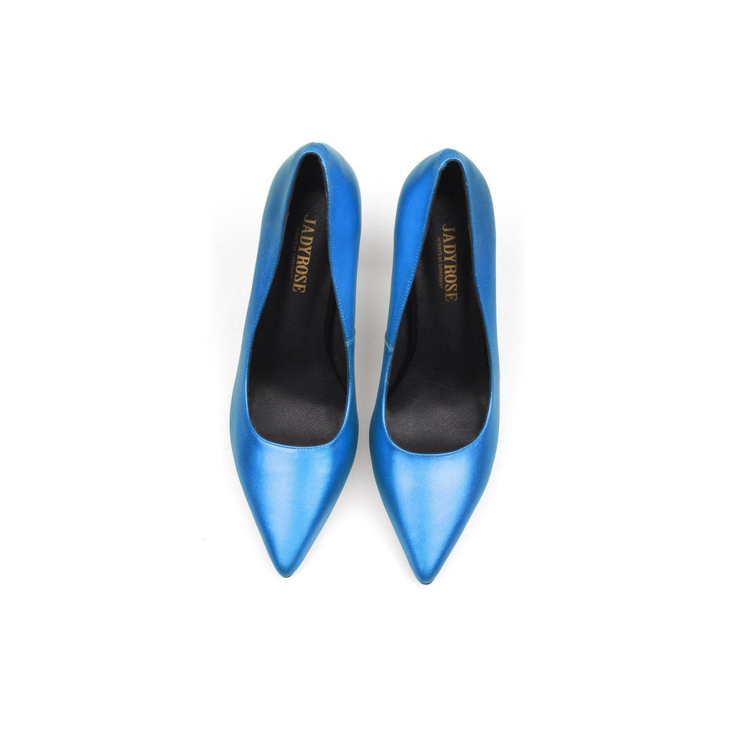 Premium Metallic Point Toe Pumps-3