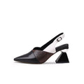 Metallic Slingback Heels-0