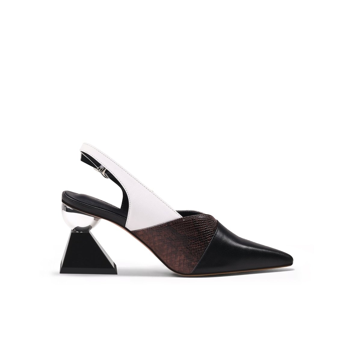 Metallic Slingback Heels-2
