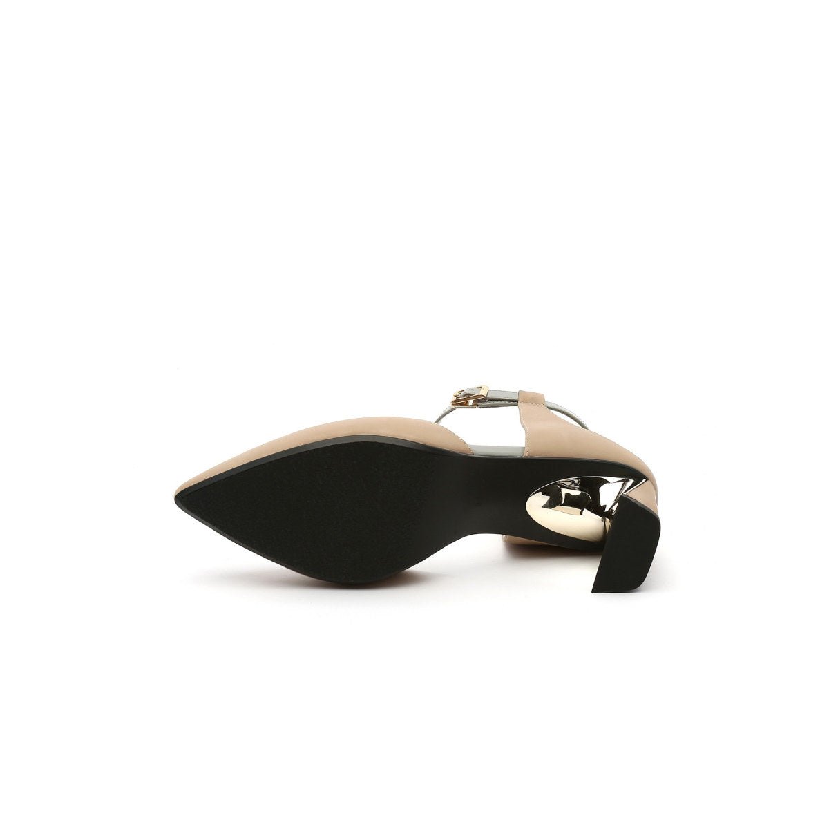 Pointed Toe Ankle Strap D Orsay Heels-4