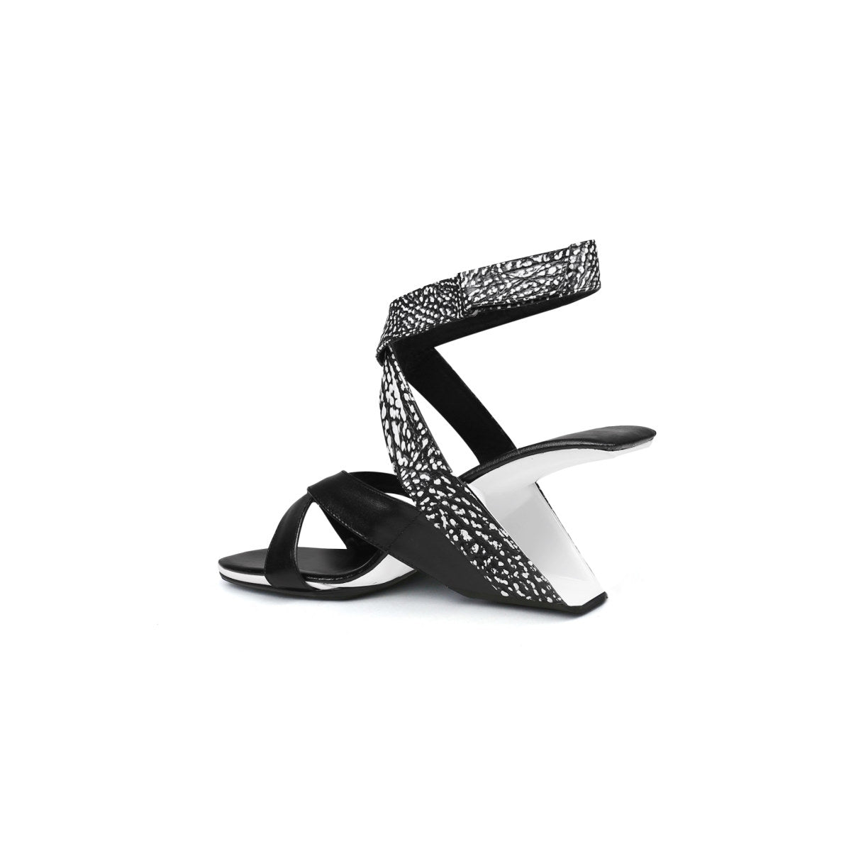 Sexy Criss Cross Ankle Strap High Heels-2