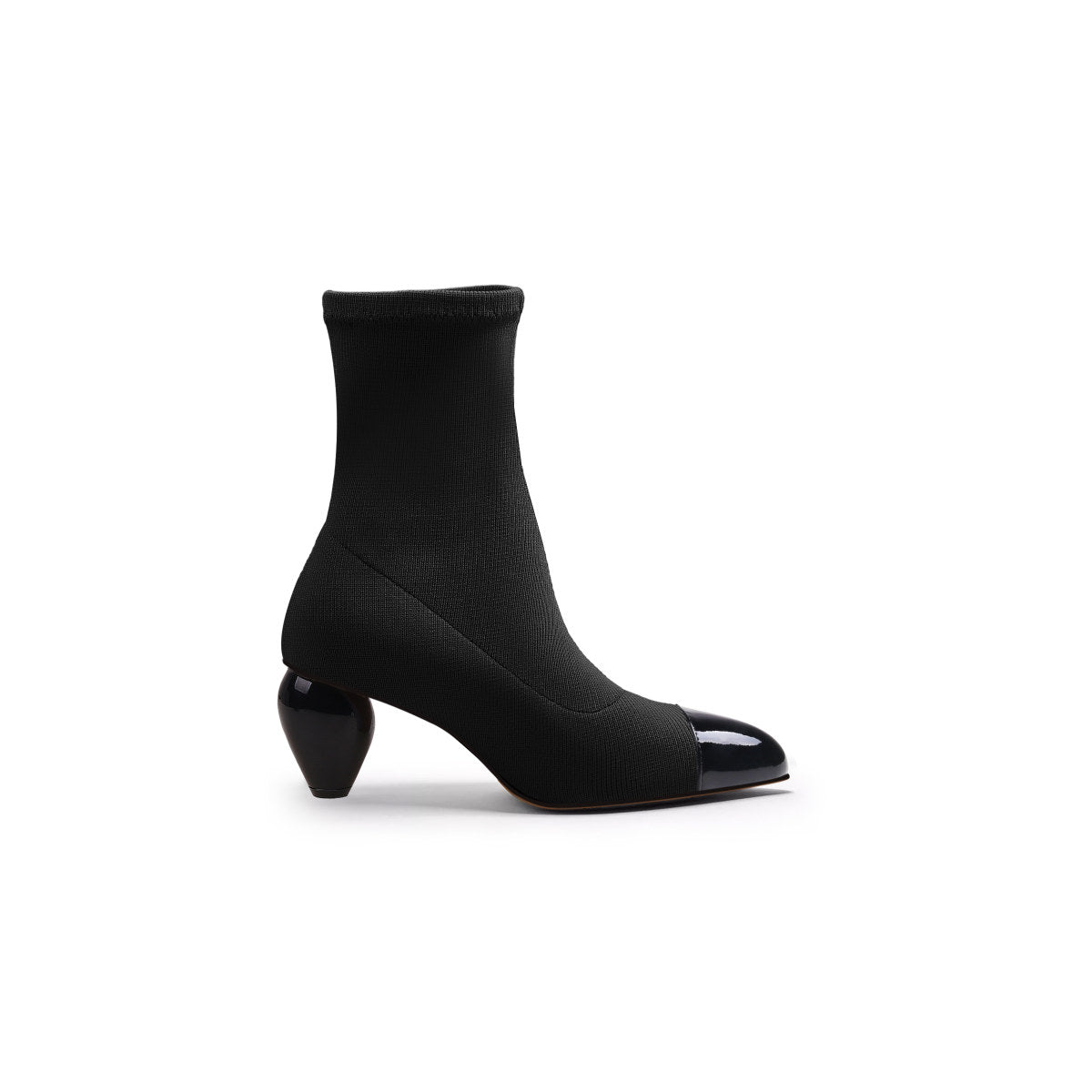 Sock Boots with Spiral Heels-2
